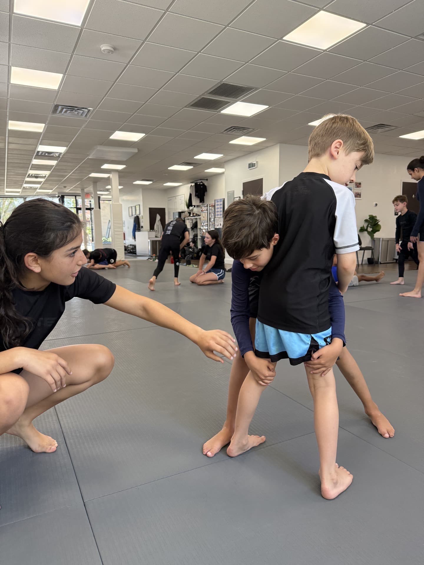 Kids Wrestling for Jiu Jitsu class at Trasso JJW